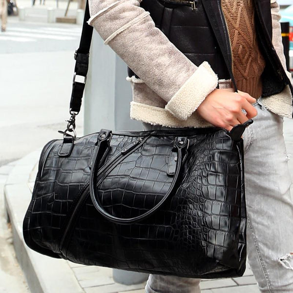 Crocodile Pattern Travel Bag