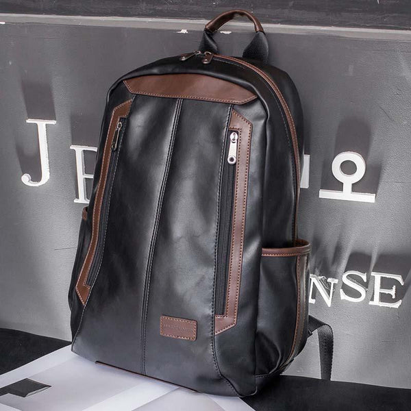Men's Patent Leather Daily Backpacks