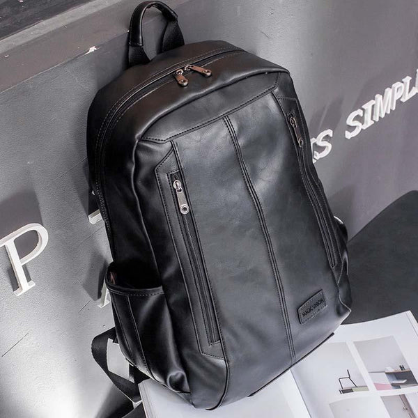 Men's Patent Leather Daily Backpacks